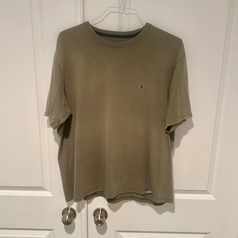 Tommy Hilfiger Olive Green Men's Shirt